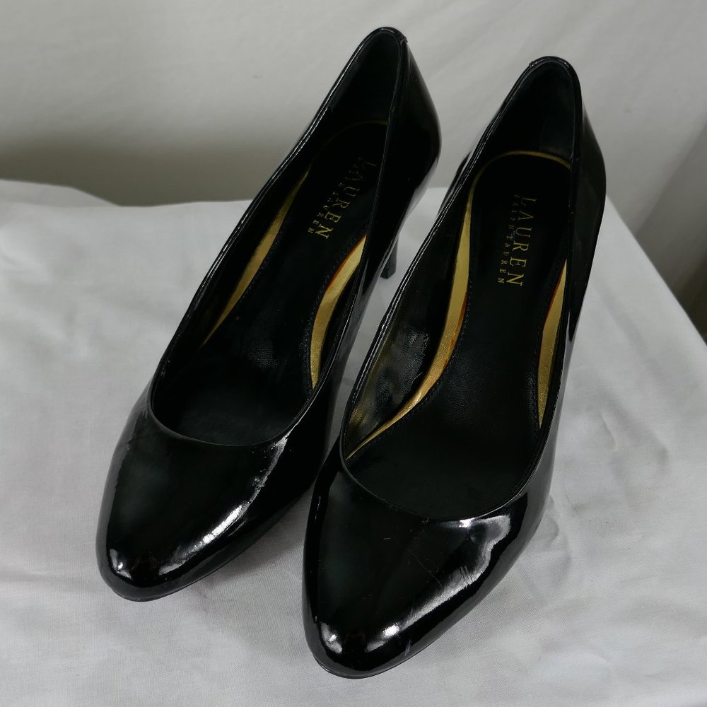Ralph Lauren Black Heels 8.5